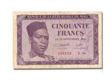 Mali, 50 Francs, 1960, 1960-09-22, EF(40-45)