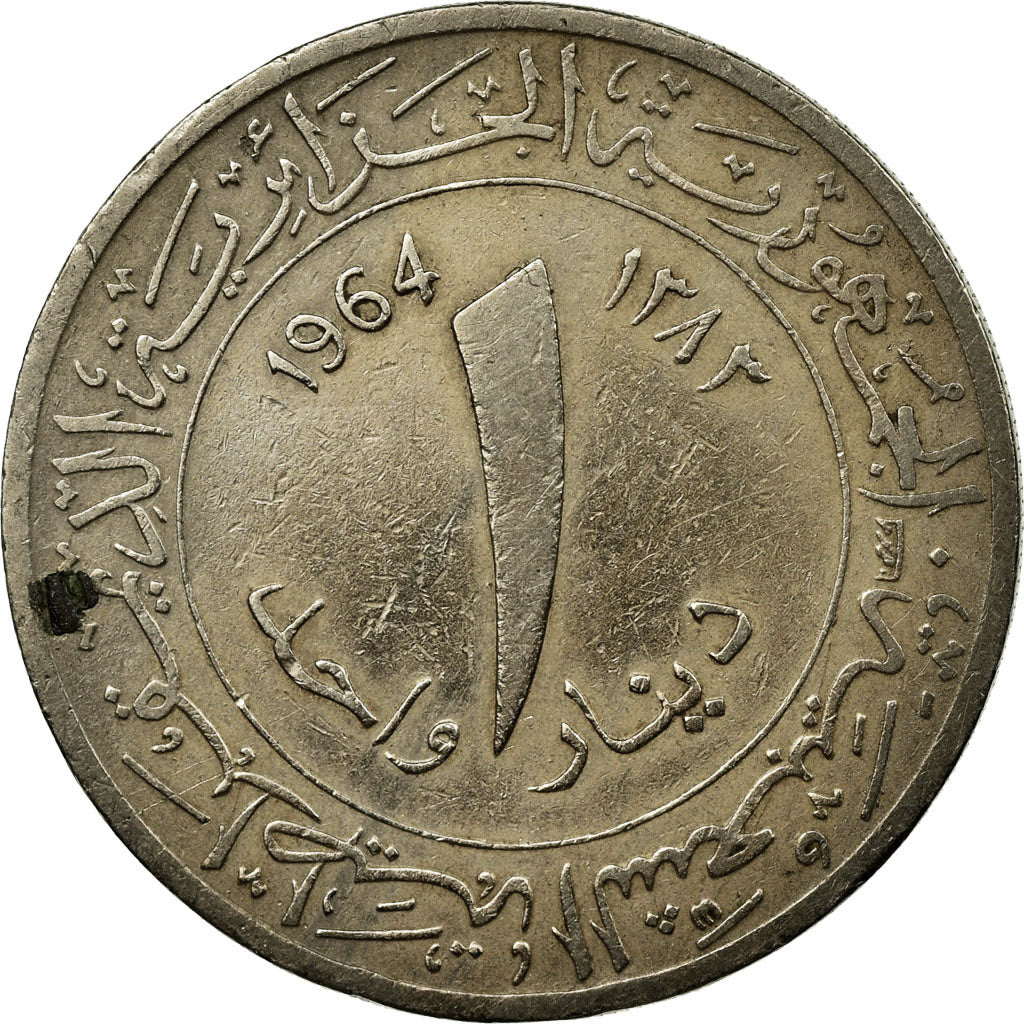 Monnaie, Algeria, Dinar, 1964/AH1383, Paris, TTB, Copper-nickel, KM:100