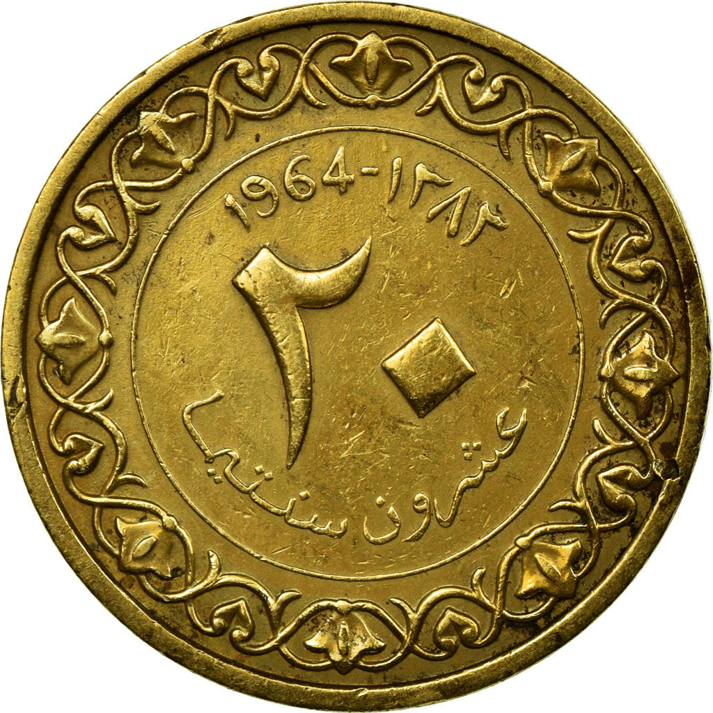 Monnaie, Algeria, 20 Centimes, 1964/AH1383, TTB, Aluminum-Bronze, KM:98