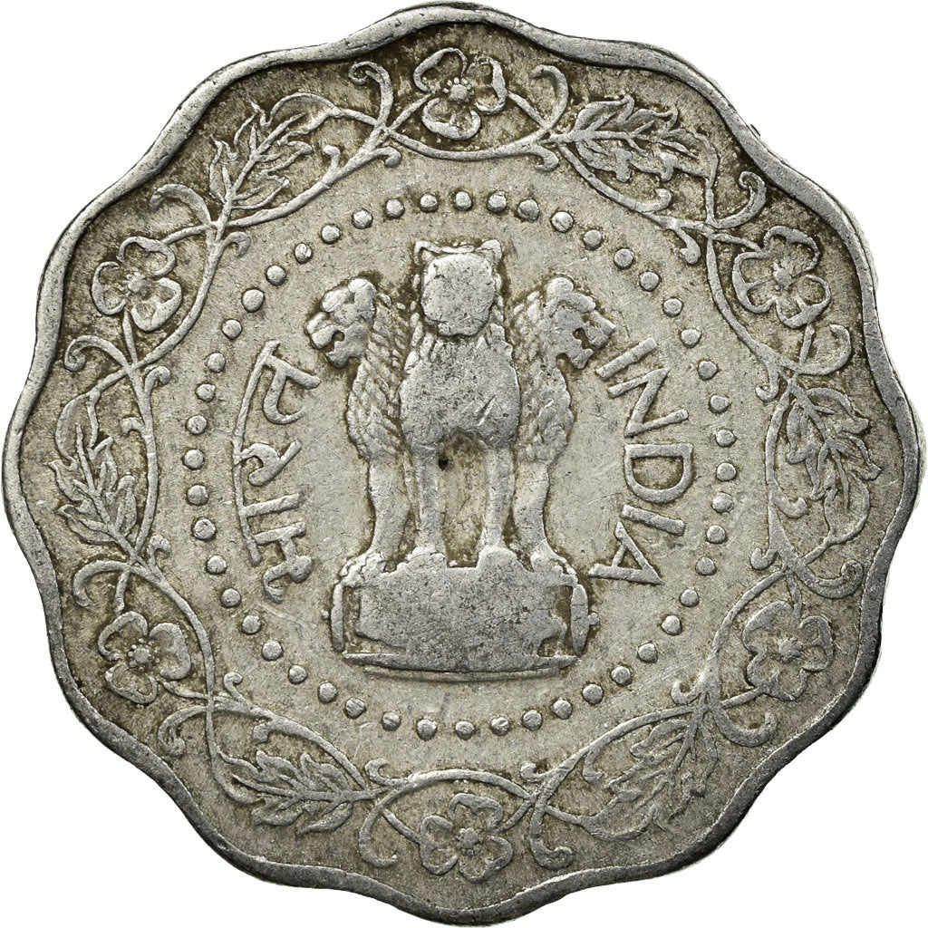 Coin, INDIA-REPUBLIC, 10 Paise, 1972, VF(30-35), Aluminum, KM:27.1