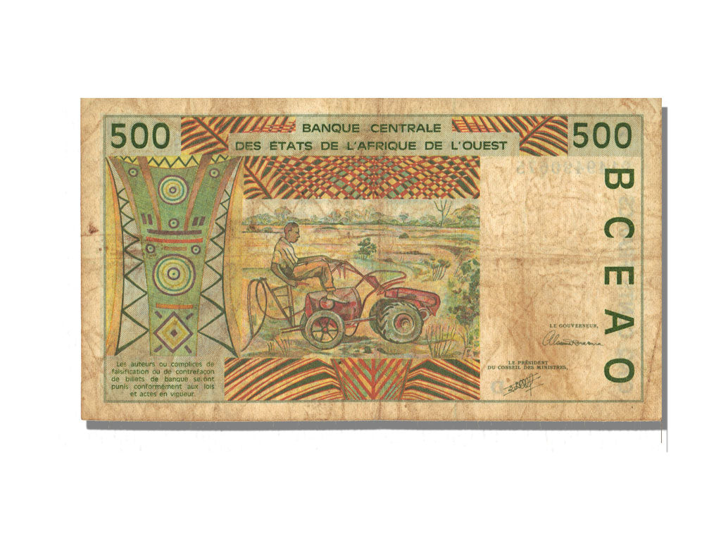Mali, 500 Francs, 1991, VF(20-25), D