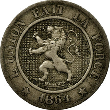Monnaie, Belgique, Leopold I, 10 Centimes, 1864, TB+, Copper-nickel, KM:22