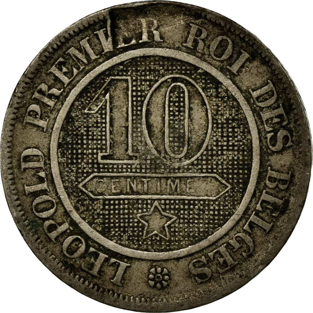 Monnaie, Belgique, Leopold I, 10 Centimes, 1864, TB+, Copper-nickel, KM:22