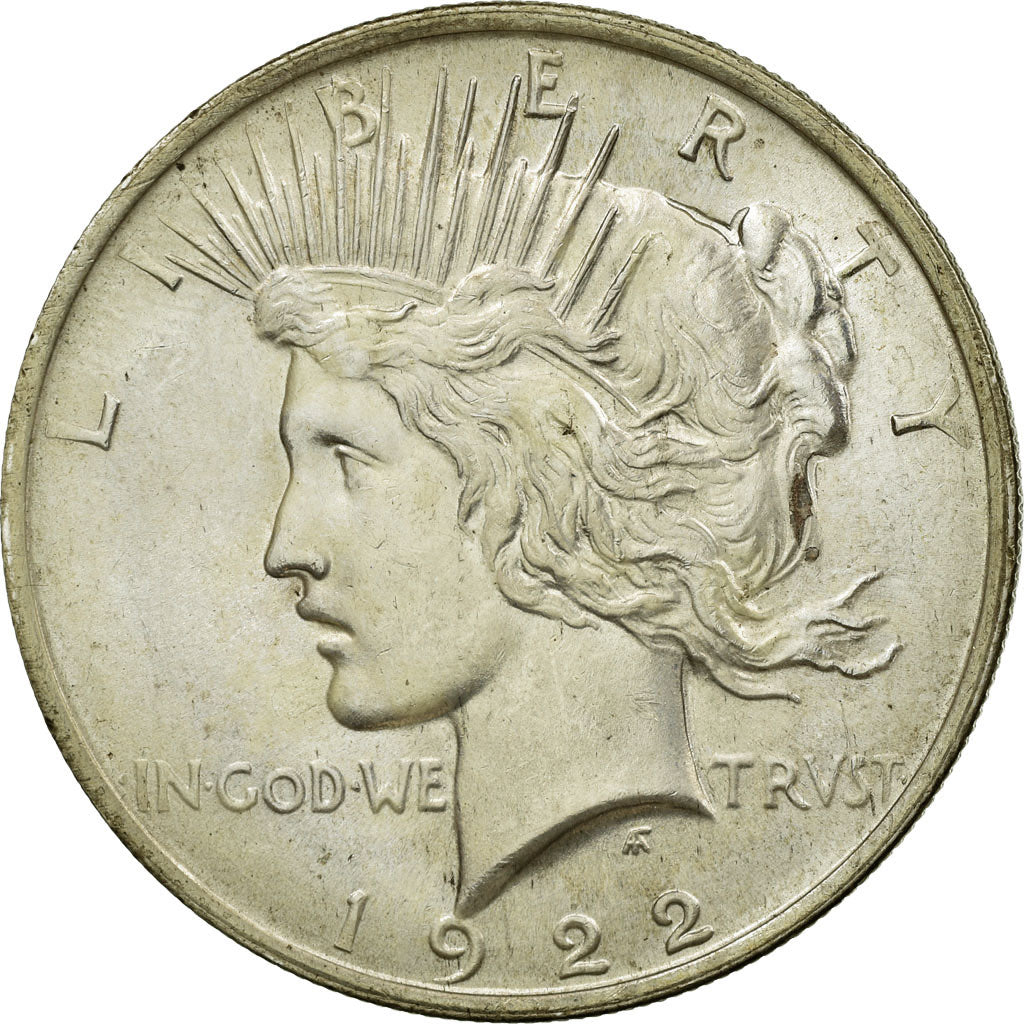 Monnaie, États-Unis, Peace Dollar, Dollar, 1922, U.S. Mint, Philadelphie, TTB