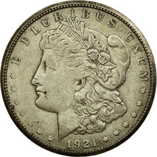 Coin, United States, Morgan Dollar, Dollar, 1921, U.S. Mint, San Francisco