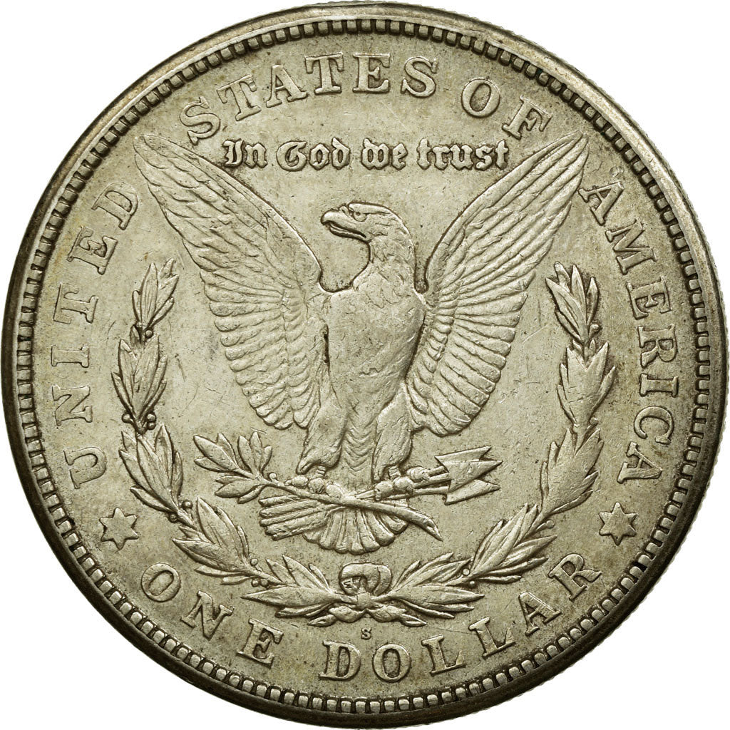 Coin, United States, Morgan Dollar, Dollar, 1921, U.S. Mint, San Francisco
