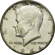 Coin, United States, Kennedy Half Dollar, Half Dollar, 1964, U.S. Mint