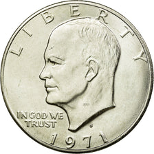 Coin, United States, Eisenhower Dollar, Dollar, 1971, U.S. Mint, San Francisco