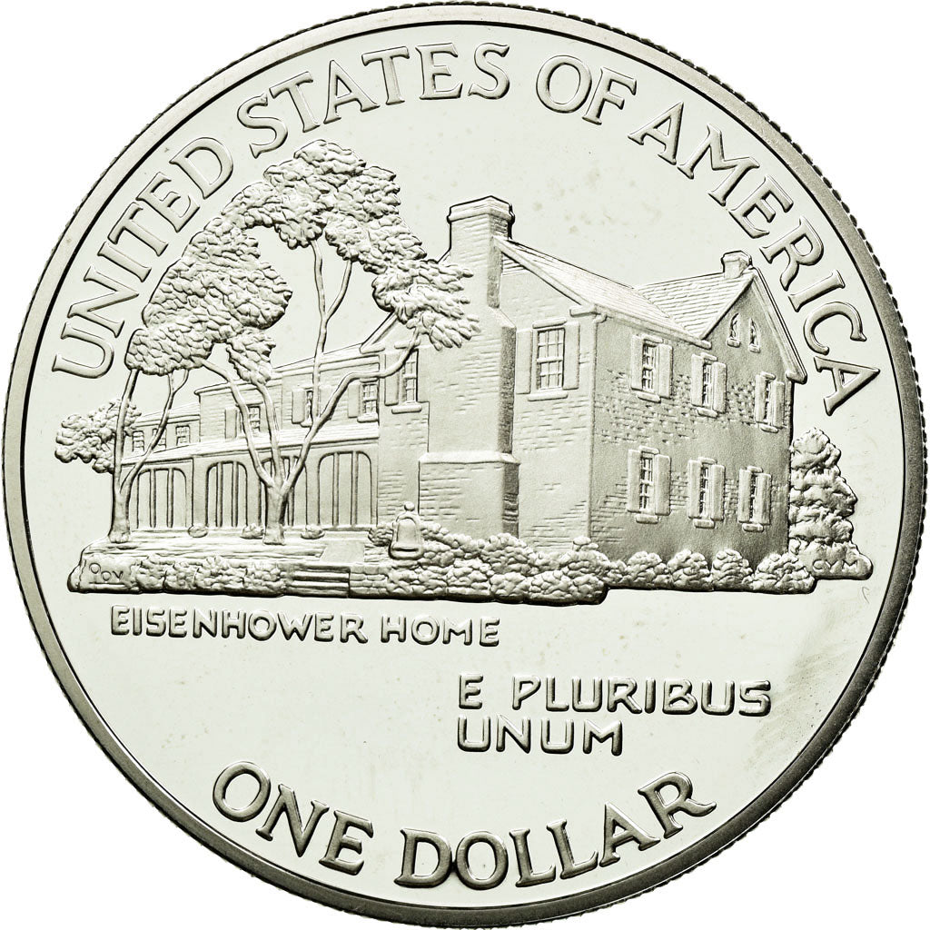 Coin, United States, Dollar, 1990, U.S. Mint, Philadelphia, MS(60-62), Silver