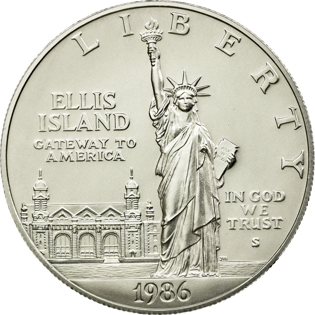 Coin, United States, Dollar, 1986, U.S. Mint, San Francisco, UNC, Silver, KM:214