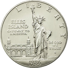 Coin, United States, Dollar, 1986, U.S. Mint, San Francisco, UNC, Silver, KM:214