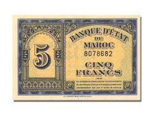 Morocco, 5 Francs, 1943, KM #24, 1943-08-01, UNC(63), 8078682