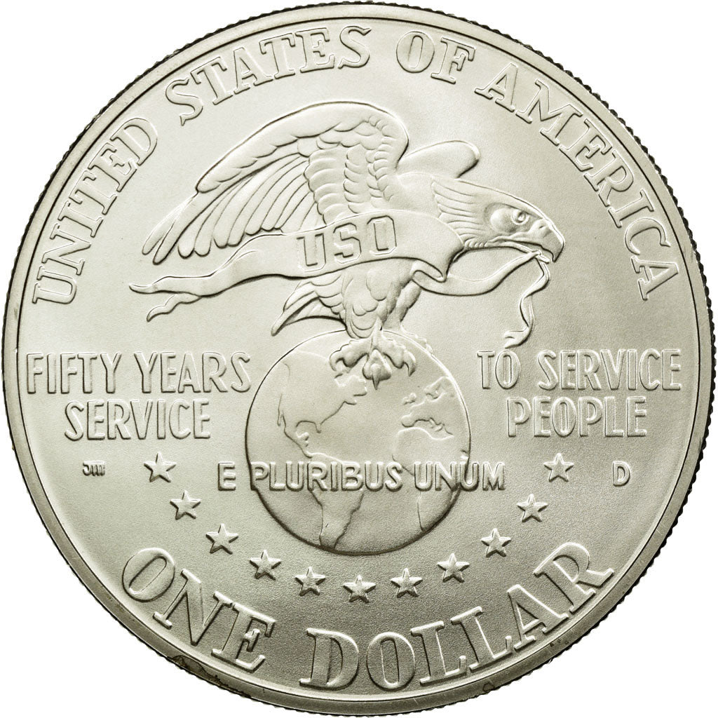 Coin, United States, Dollar, 1991, U.S. Mint, San Francisco, UNC, Silver, KM:232