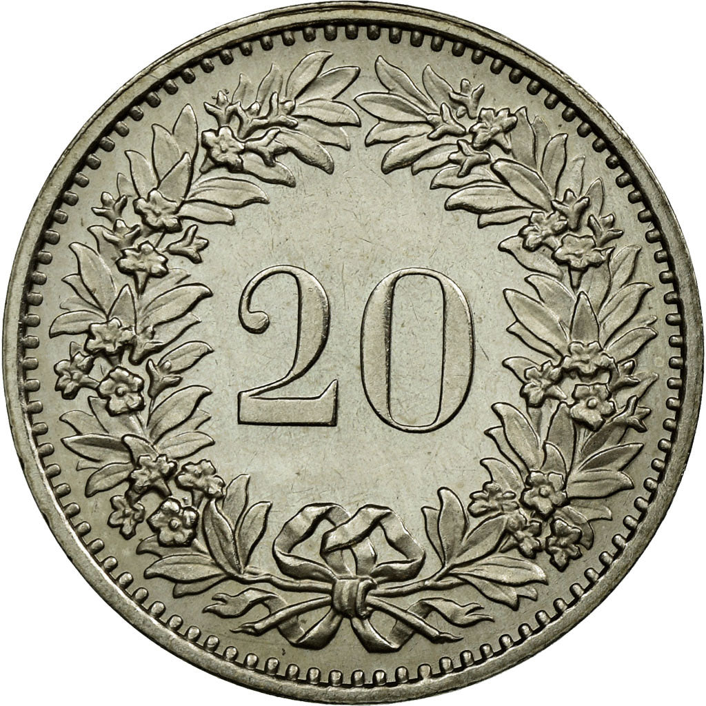 Moneda, Suiza, 20 Rappen, 1974, Bern, EBC, Cobre - níquel, KM:29a