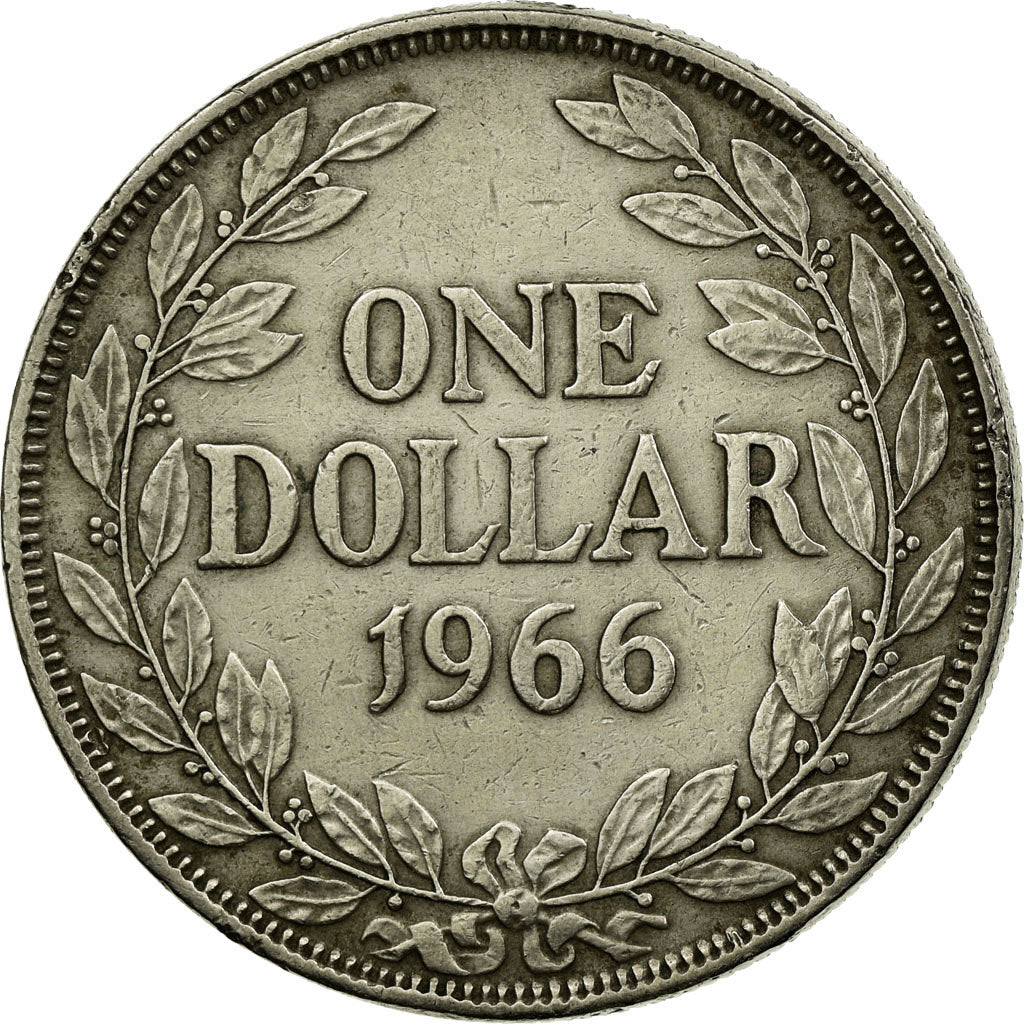 Coin, Liberia, Dollar, 1966, EF(40-45), Copper-nickel, KM:18a.1