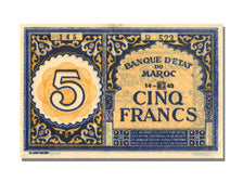 Morocco, 5 Francs, 1943, 1943-09-14, AU(55-58)
