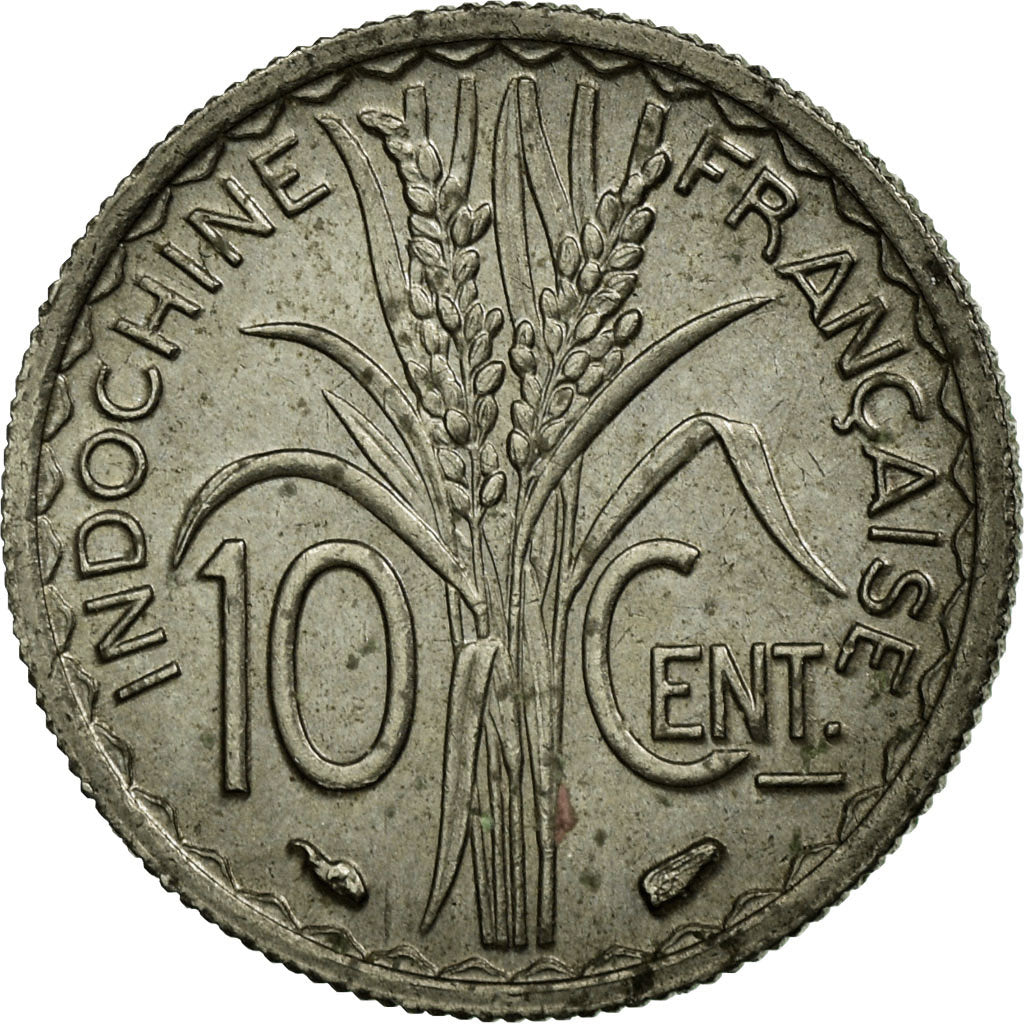 Münze, FRENCH INDO-CHINA, 10 Cents, 1939, Paris, SS, Nickel, KM:21.1