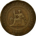 Moneta, INDOCINA FRANCESE, Cent, 1889, Paris, BB, Bronzo, KM:1