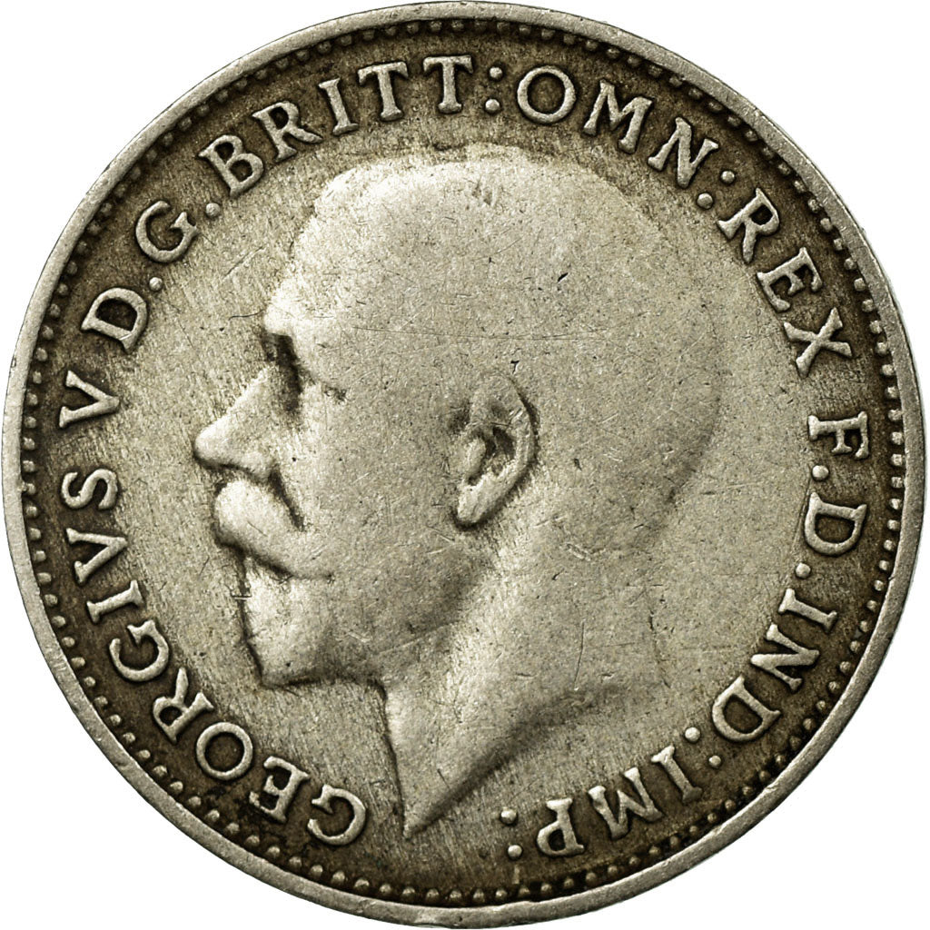 Coin, Great Britain, George V, 3 Pence, 1922, EF(40-45), Silver, KM:813a