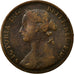 Monnaie, Grande-Bretagne, Victoria, 1/2 Penny, 1874, TB+, Bronze, KM:754