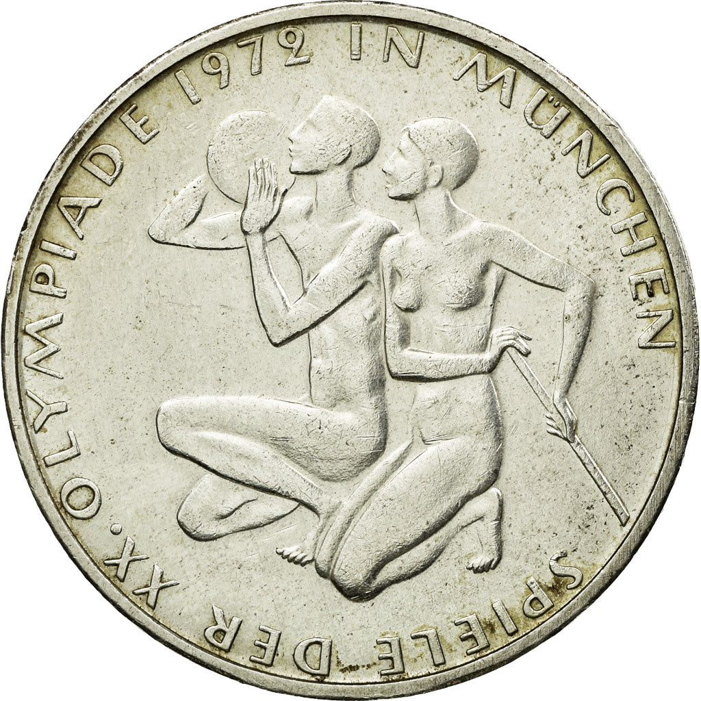 Münze, Bundesrepublik Deutschland, 10 Mark, 1972, Munich, VZ, Silber, KM:132