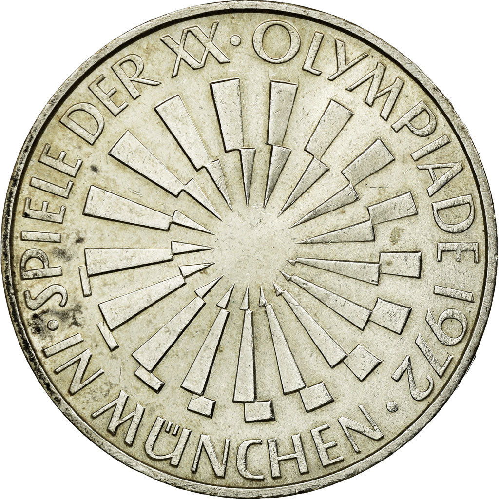 Coin, GERMANY - FEDERAL REPUBLIC, 10 Mark, 1972, Munich, AU(55-58), Silver