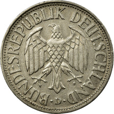 Coin, GERMANY - FEDERAL REPUBLIC, Mark, 1957, Munich, EF(40-45), Copper-nickel