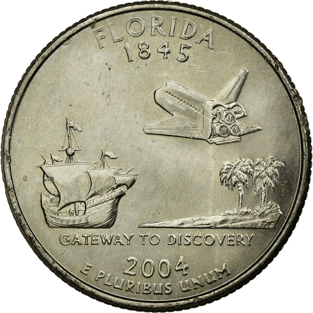 Coin, United States, Quarter, 2004, U.S. Mint, Denver, EF(40-45), Copper-Nickel