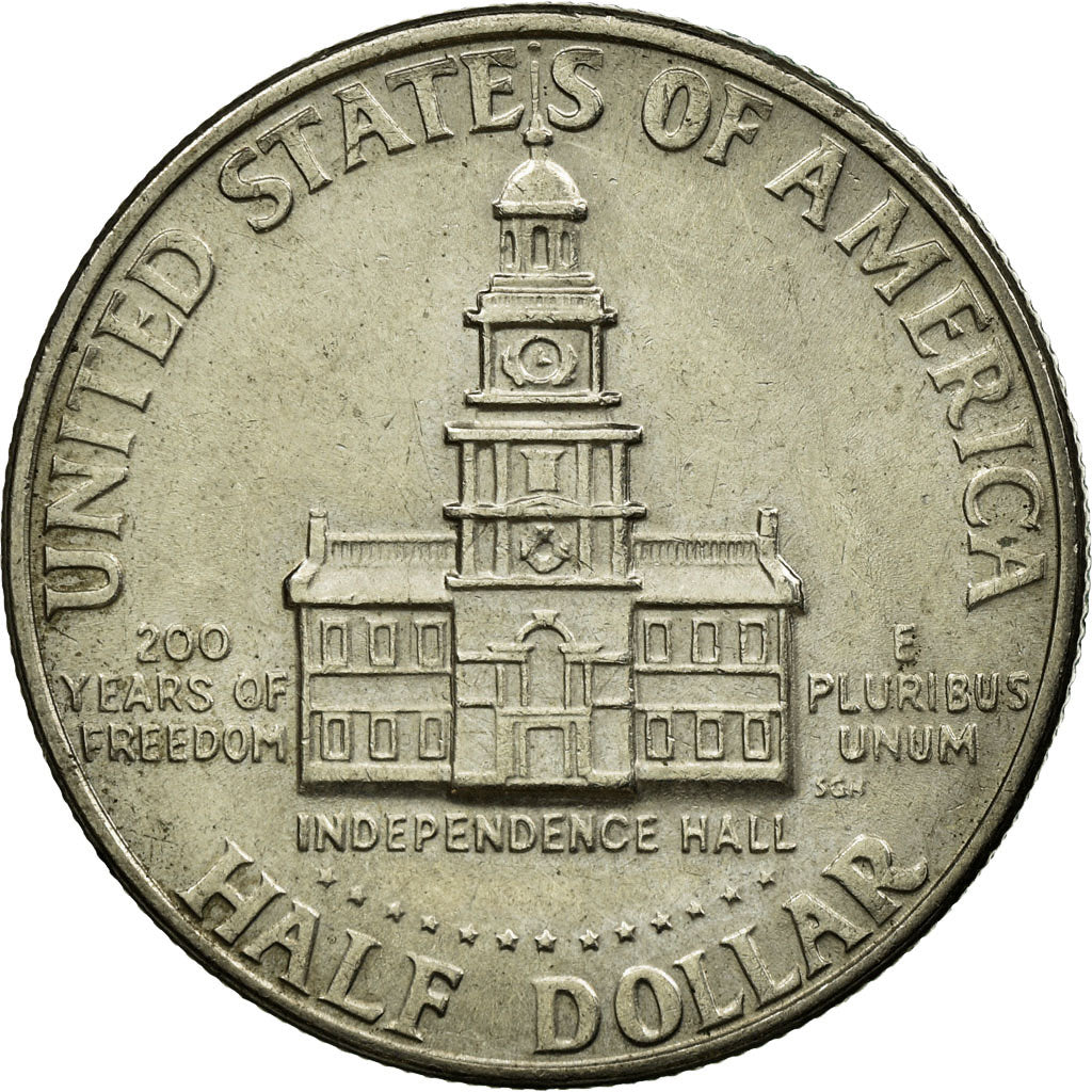 Coin, United States, Kennedy Half Dollar, Half Dollar, 1976, U.S. Mint, Denver