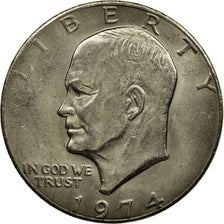 Coin, United States, Eisenhower Dollar, Dollar, 1974, U.S. Mint, Philadelphia