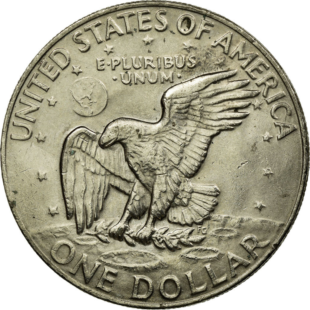 Coin, United States, Eisenhower Dollar, Dollar, 1974, U.S. Mint, Philadelphia