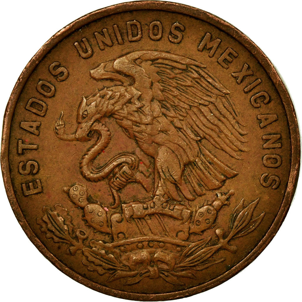 Moneda, México, 20 Centavos, 1969, Mexico City, MBC, Bronce, KM:440