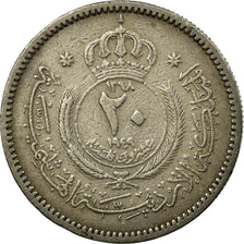 Coin, Jordan, Abdullah, 20 Fils, 1949, EF(40-45), Copper-nickel, KM:5