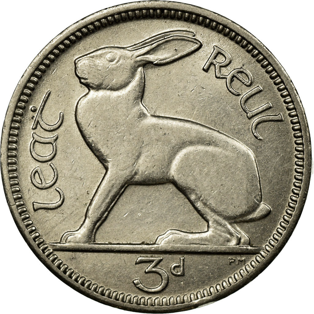 Münze, IRELAND REPUBLIC, 3 Pence, 1928, VZ, Nickel, KM:4