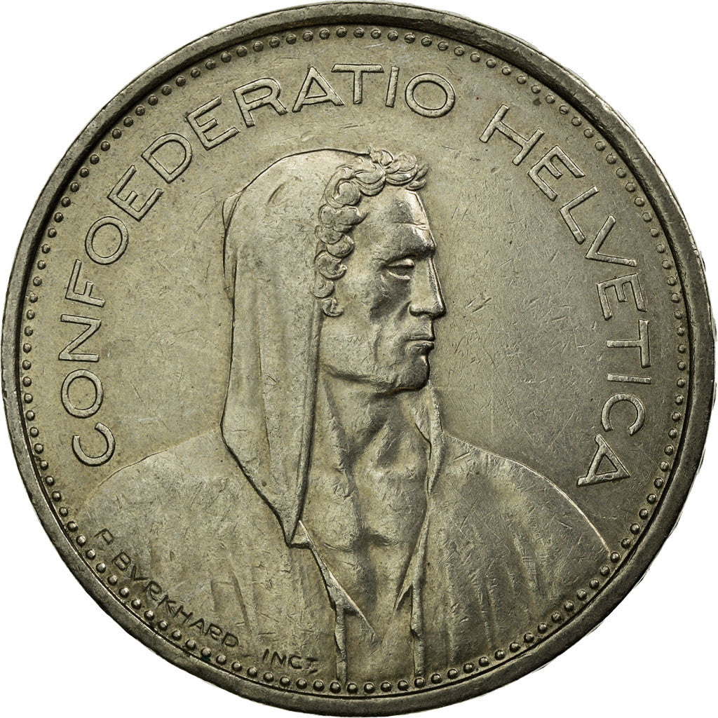 Coin, Switzerland, 5 Francs, 1968, Bern, EF(40-45), Copper-nickel, KM:40a.1