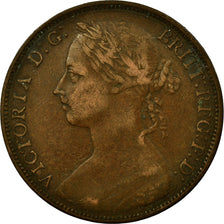 Coin, Great Britain, Victoria, Penny, 1887, EF(40-45), Bronze, KM:755