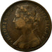 Coin, Great Britain, Victoria, Penny, 1875, EF(40-45), Bronze, KM:755