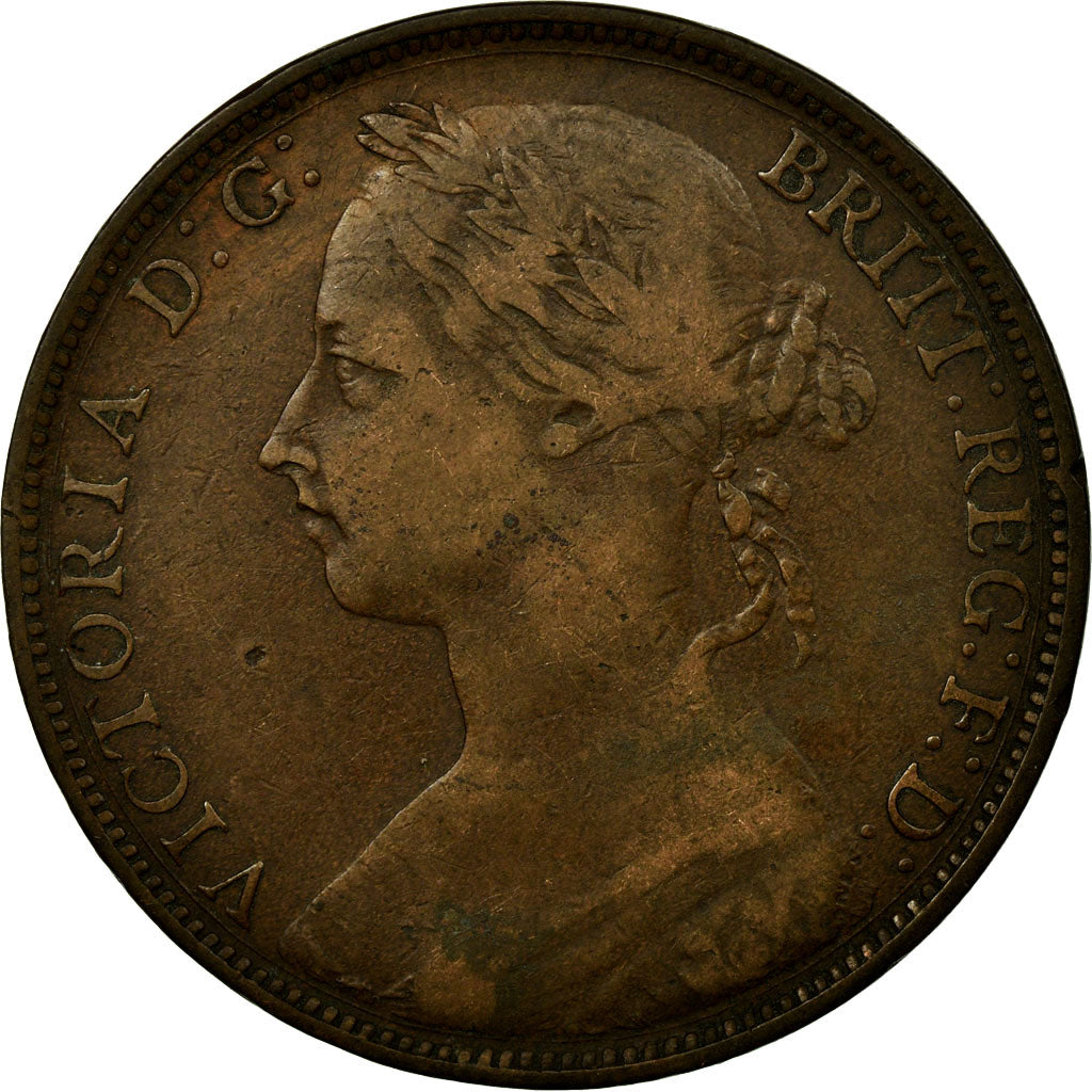Coin, Great Britain, Victoria, Penny, 1885, VF(20-25), Bronze, KM:755