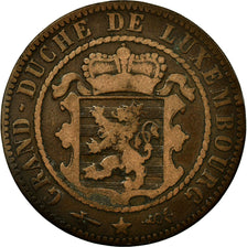 Moneta, Lussemburgo, William III, 10 Centimes, 1854, Utrecht, MB, Bronzo
