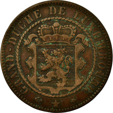 Coin, Luxembourg, William III, 10 Centimes, 1865, Paris, EF(40-45), Bronze