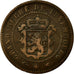 Münze, Luxemburg, William III, 5 Centimes, 1855, Paris, SS, Bronze, KM:22.2