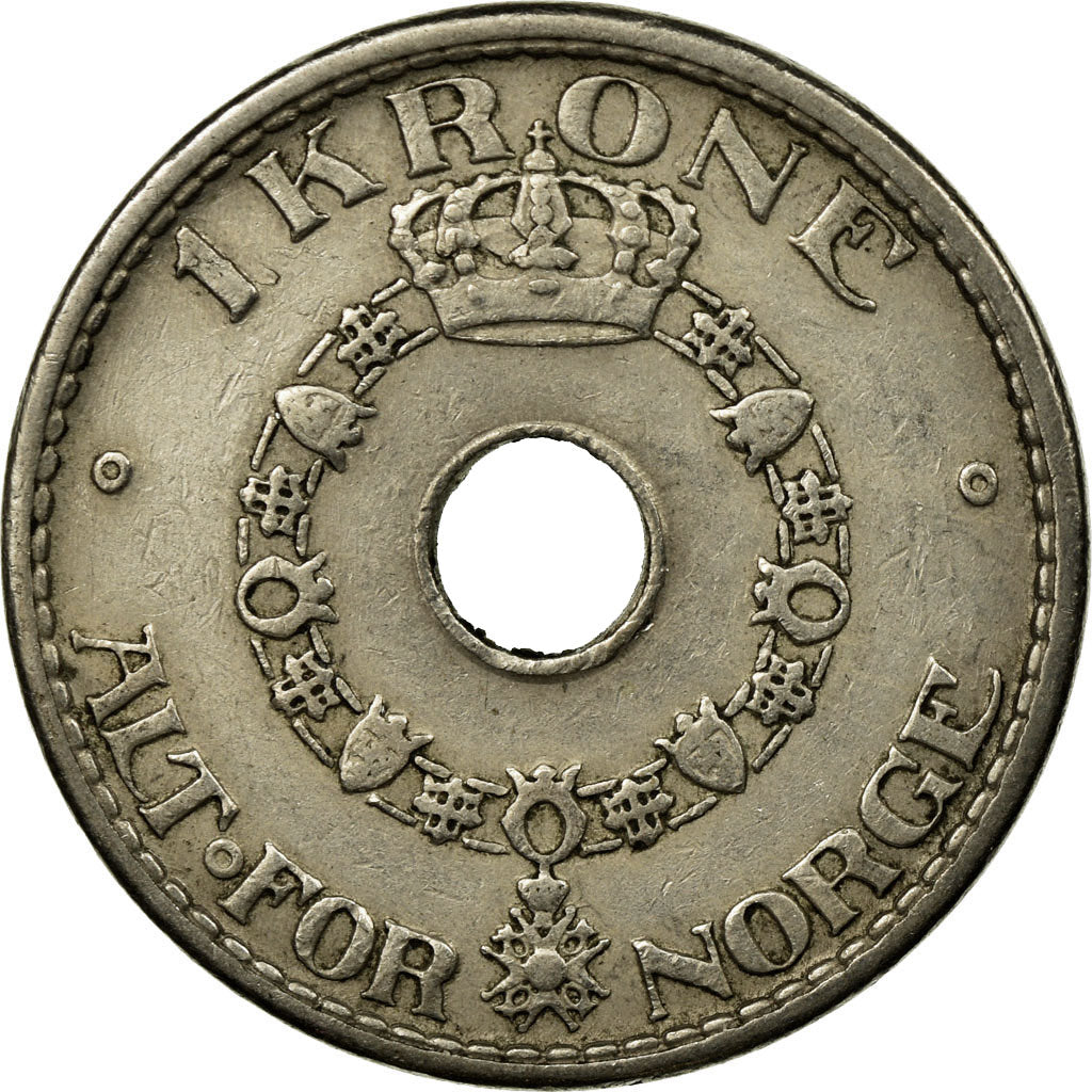 Munten, Noorwegen, Haakon VII, Krone, 1950, ZF, Copper-nickel, KM:385