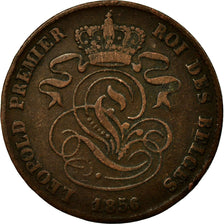 Coin, Belgium, Leopold I, 2 Centimes, 1856, VF(30-35), Copper, KM:4.2