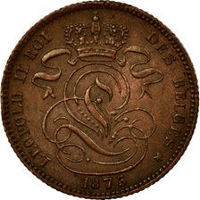 Coin, Belgium, Leopold II, Centime, 1875, EF(40-45), Copper, KM:33.1