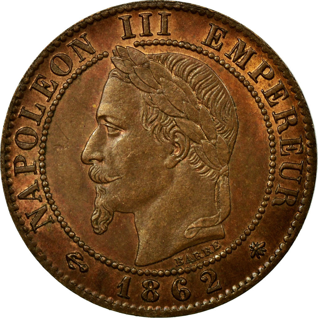 Coin, France, Napoleon III, Napoléon III, Centime, 1862, Paris, MS(60-62)