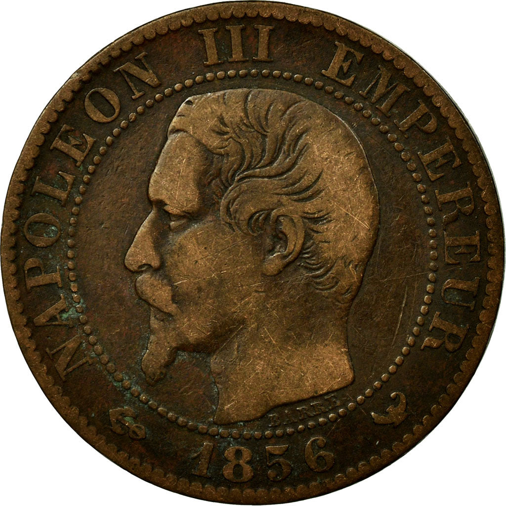 Coin, France, Napoleon III, Napoléon III, 10 Centimes, 1856, Lille, VF(30-35)