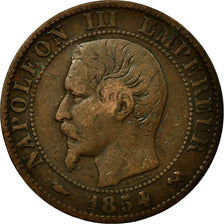 Coin, France, Napoleon III, Napoléon III, 10 Centimes, 1854, Rouen, VF(30-35)