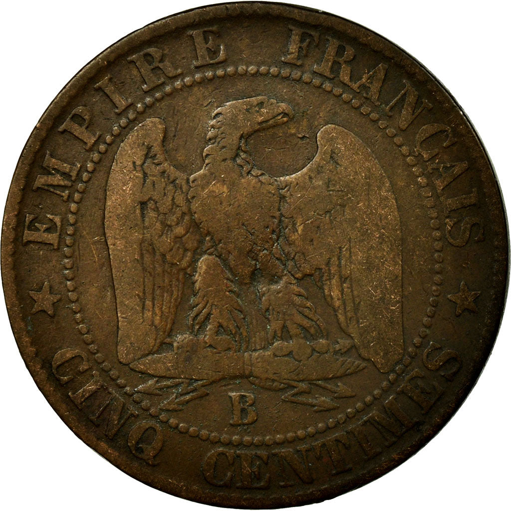 Coin, France, Napoleon III, Napoléon III, 10 Centimes, 1854, Rouen, VF(30-35)
