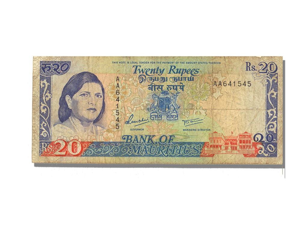 Mauritius, 20 Rupees, VF(30-35)