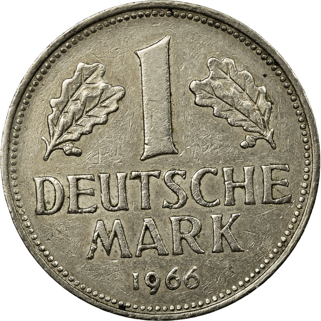 Moneta, GERMANIA - REPUBBLICA FEDERALE, Mark, 1966, Hambourg, BB, Rame-nichel